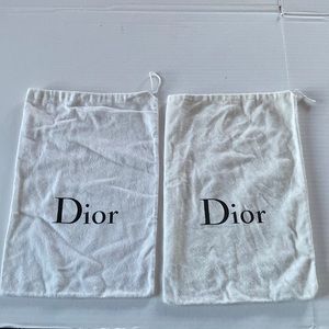Dior shoe or purse duster cover with draw strings
